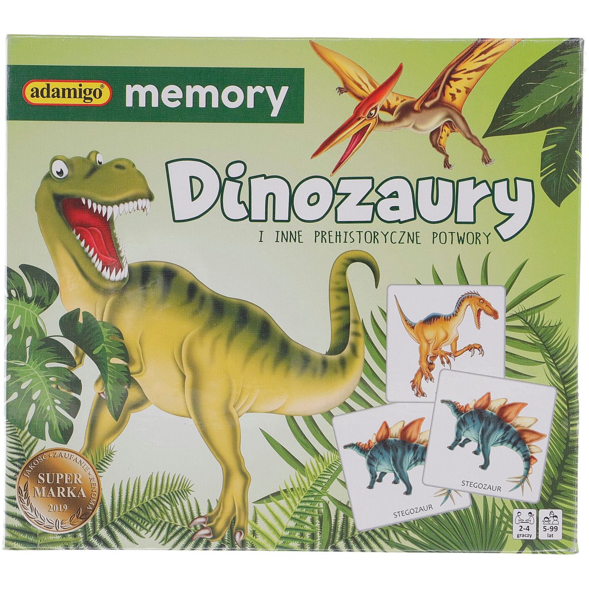 Gra pamięciowa Kukuryku DINOZAURY memory