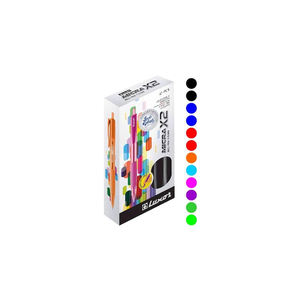 Długopis micra mix 0,7mm Luxor (Lux25R)