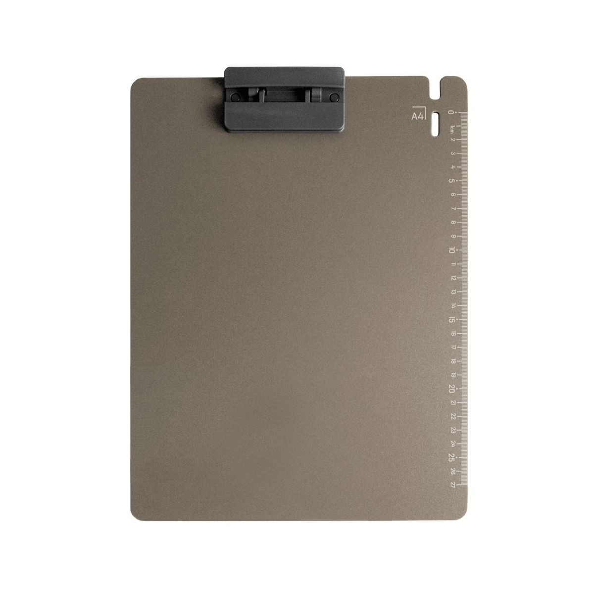 Deska z klipem (podkład do pisania) Z PODZIAŁKĄ A4 szara Tetis (BD650-S)
