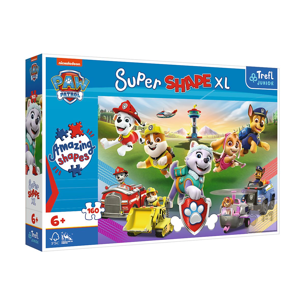 Puzzle Trefl Paw Patrol XL Skaczące pieski 160 el. (50021)