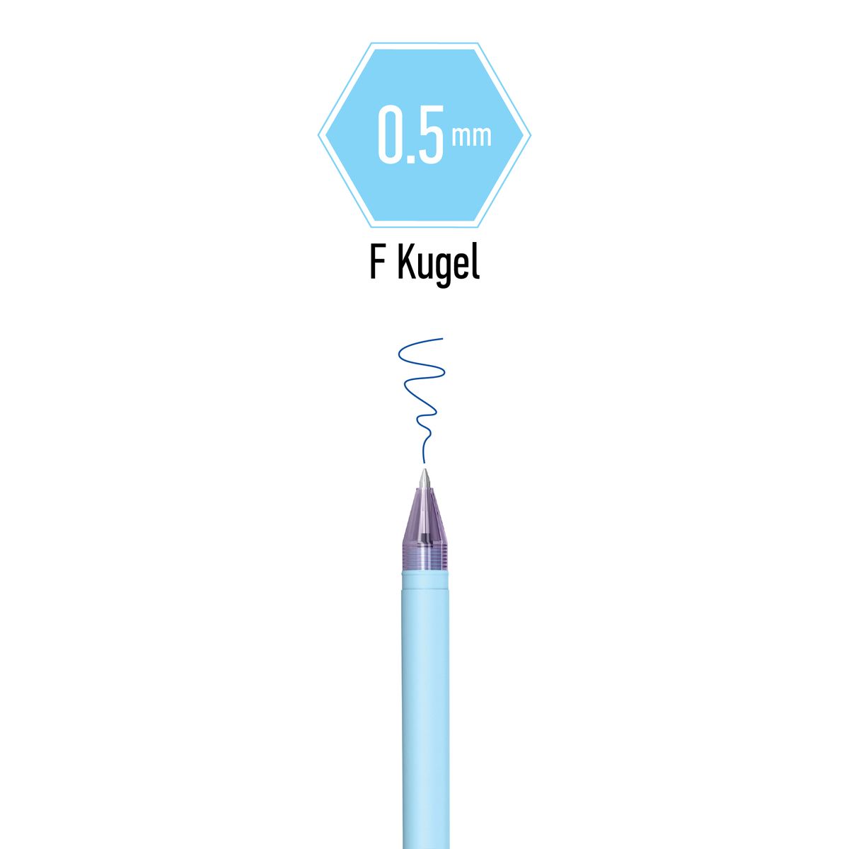 Długopis Berlingo Haze wymazywalny niebieski 0,5mm (338374)