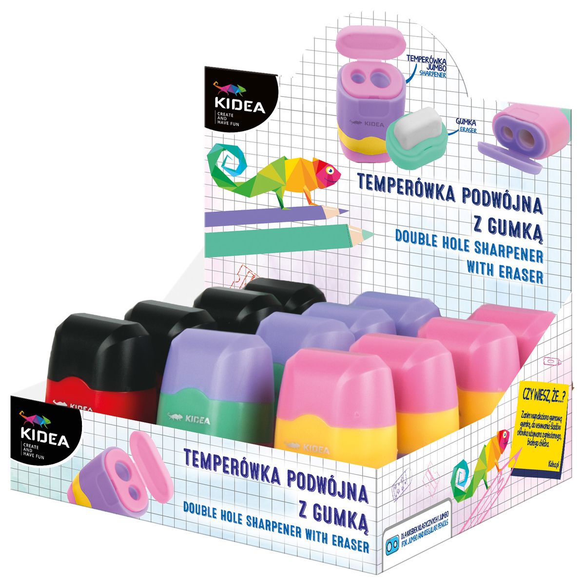 Temperówko-gumka Kidea (TPGKAD)