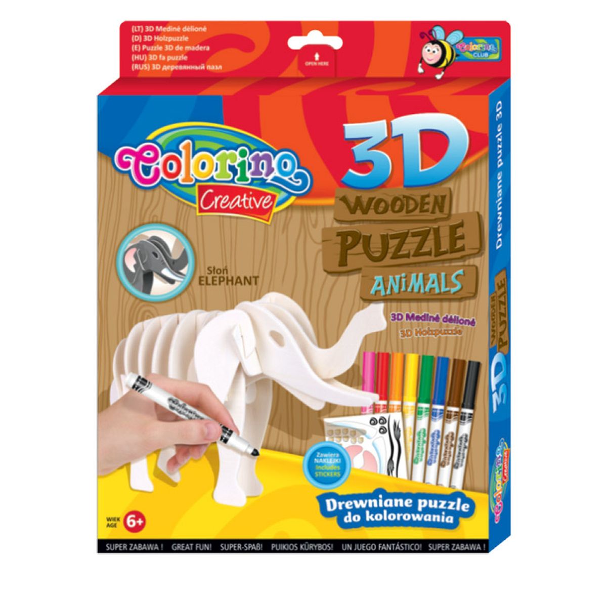 Puzzle Colorino drewniane Patio (32490)