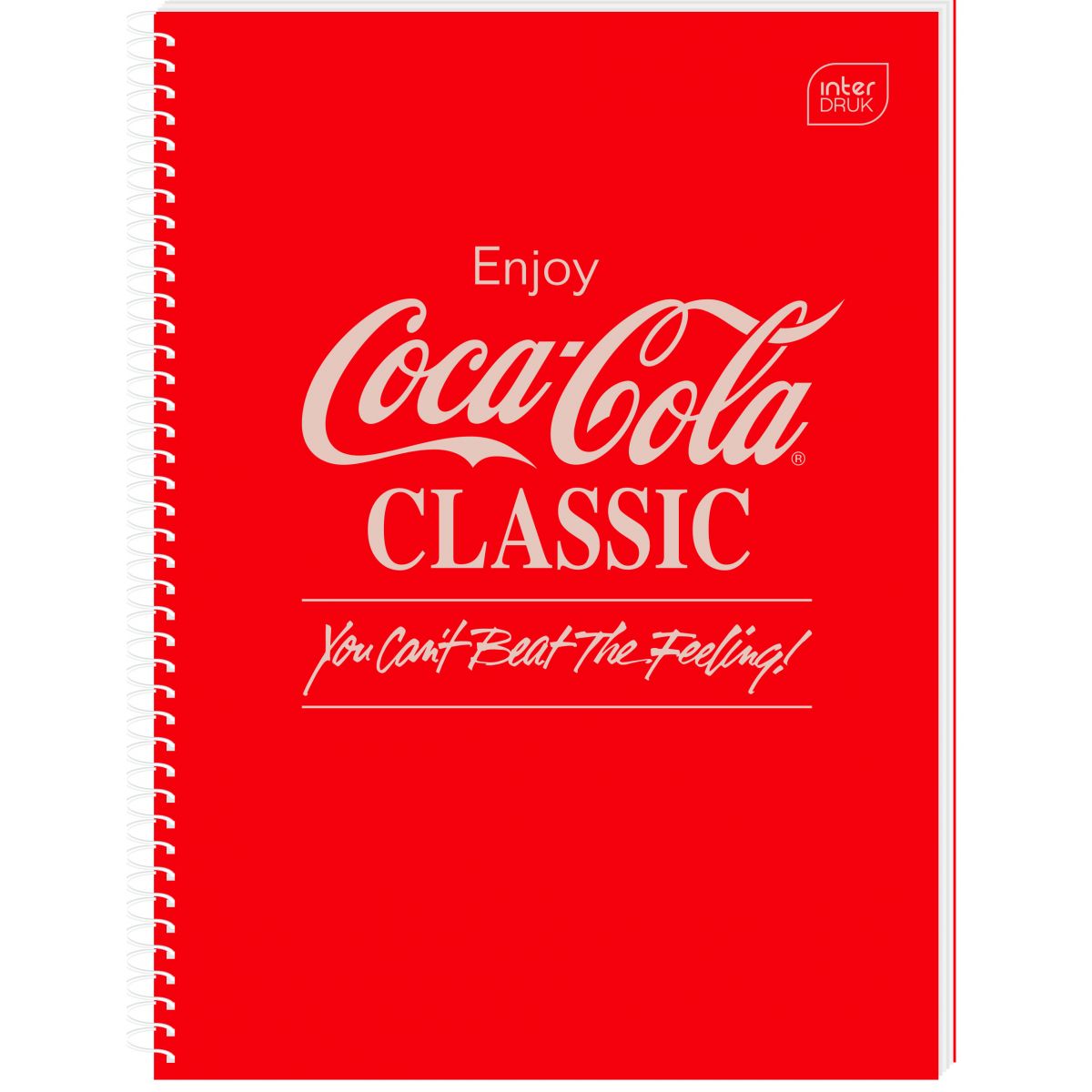 Kołozeszyt (kołonotatnik) COCA COLA HYBRID A4 100k. 70g krata Interdruk