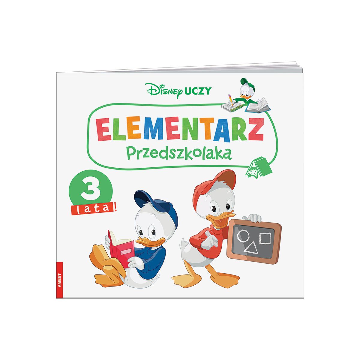 Książka dla dzieci Ameet Disney Uczy. Elementarz przedszkolaka. 3 lata