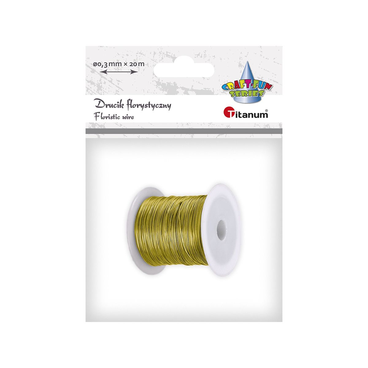 Drucik Titanum Craft-Fun Series florystyczny kolor: złoty 20 m 1 szt (24BR0201-3)