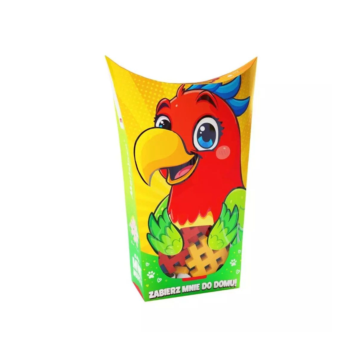 Klocki konstrukcyjne Mini Waffle Pocket Pets papuga Marioinex (5903033906958)