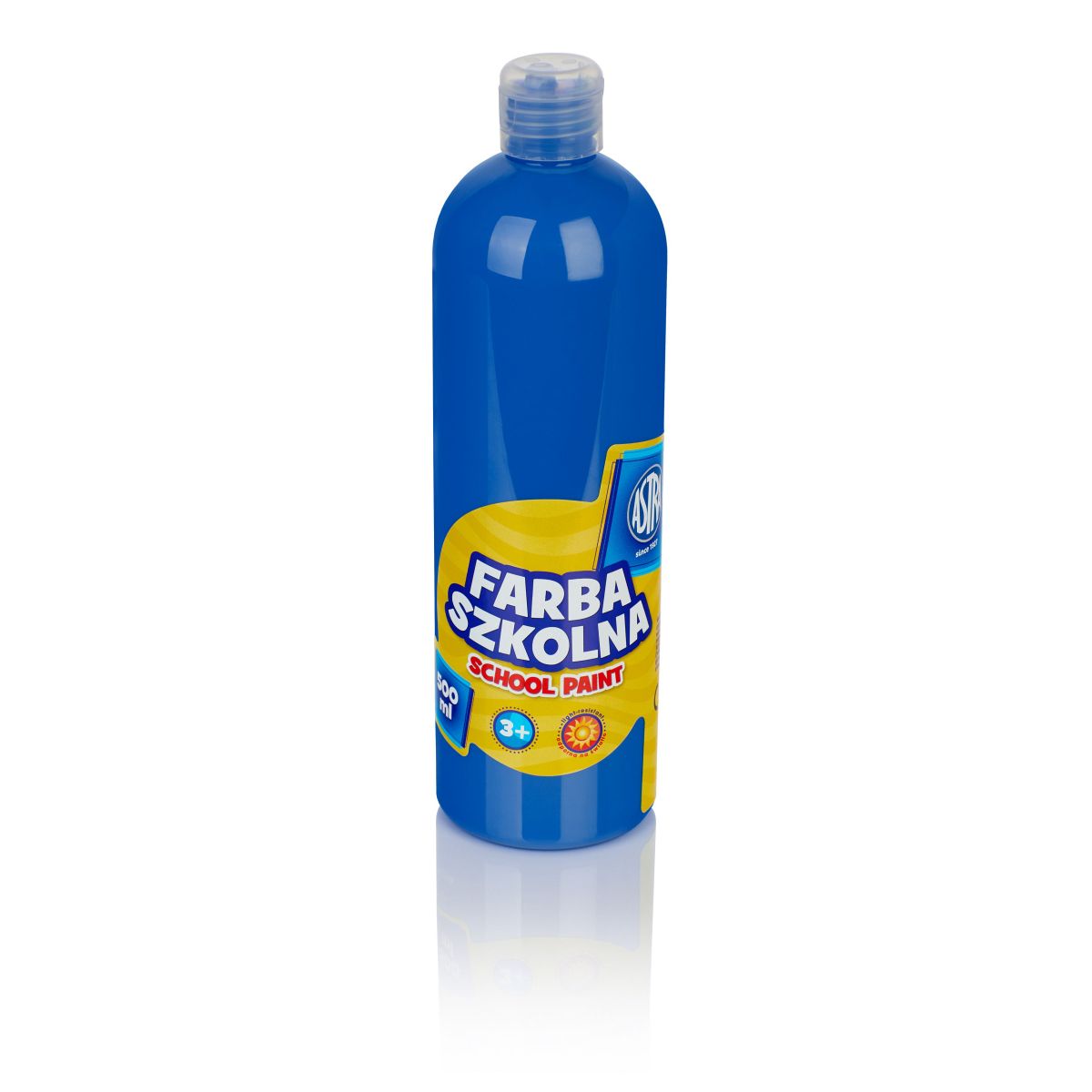 Farby plakatowe Astra kolor: niebieski ciemny 500ml 1 kolor.