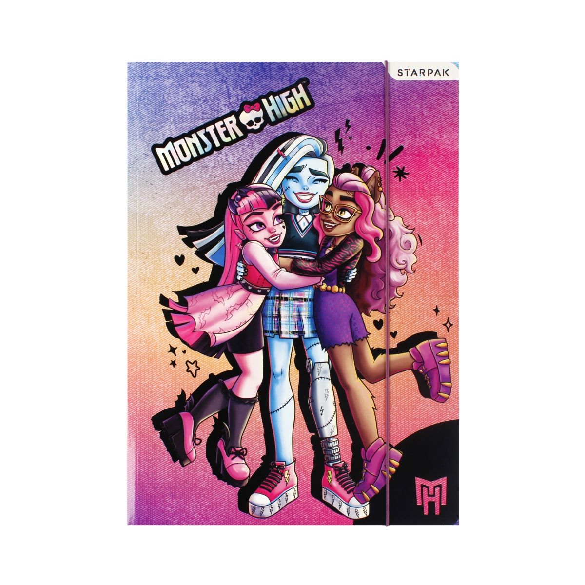 Teczka kartonowa na gumkę Monster High A4 mix Starpak (512443)