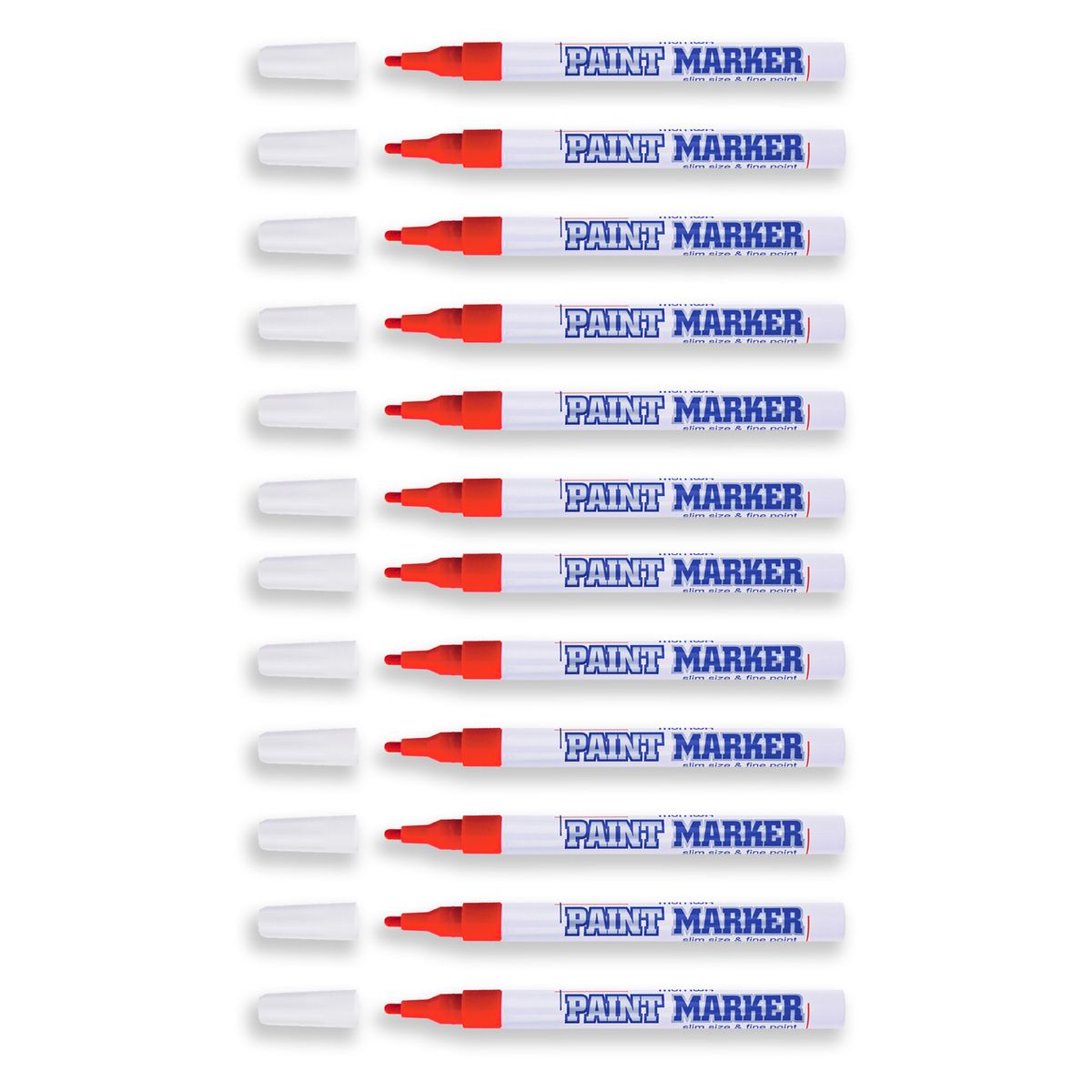 Marker olejowy czerwony 2,0mm okrągła końcówka Munhwa (207862)