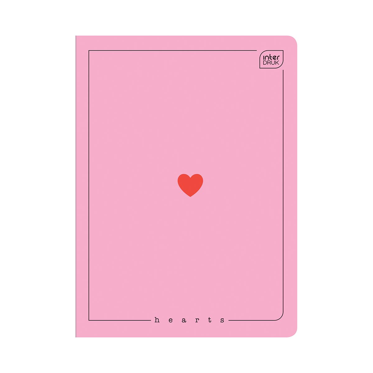 Zeszyt Interdruk UV HEARTS A5 60# A5 60k. 70g krata (5902277326775)