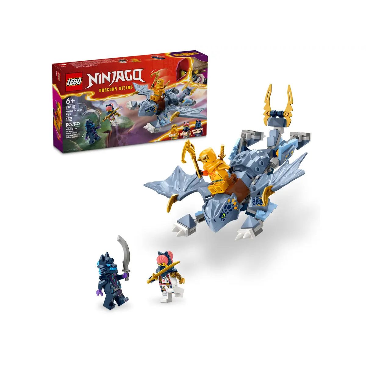 Klocki konstrukcyjne Lego Ninjago Smoczątko Riyu (71810)