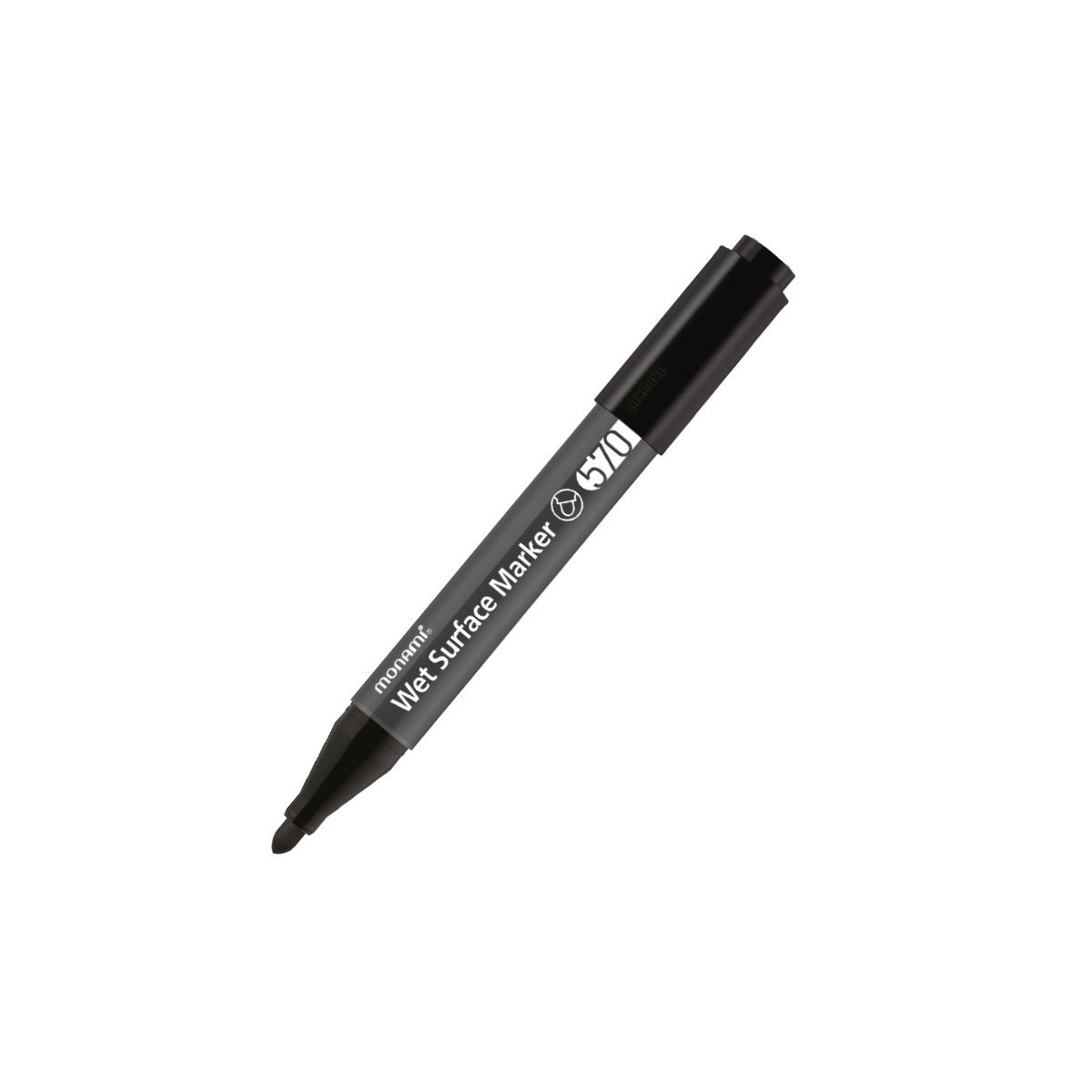 Marker specjalistyczny Monami Do Mokrych Powierzchni 2080140502 B 570/1B czarny 1,2mm (160-2531)