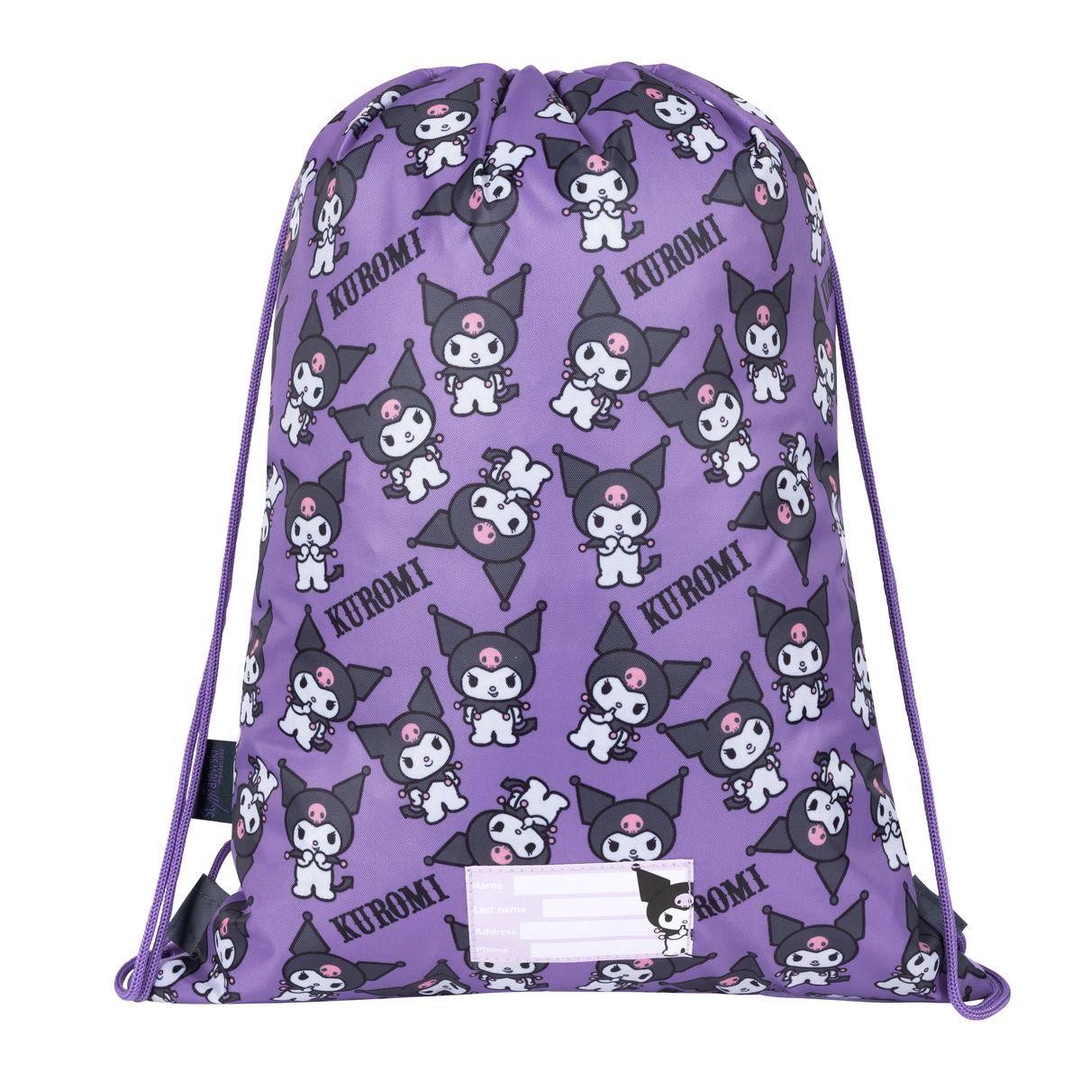 Worek na buty KUROMI violet St.Majewski