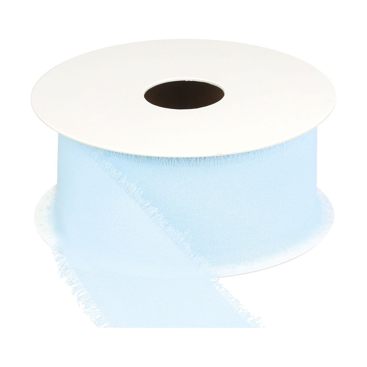Wstążka Craft-Fun Series szyfonowa strzępiona 40x10 [mm x m] błękitny Titanum (WJ40-10-011J)