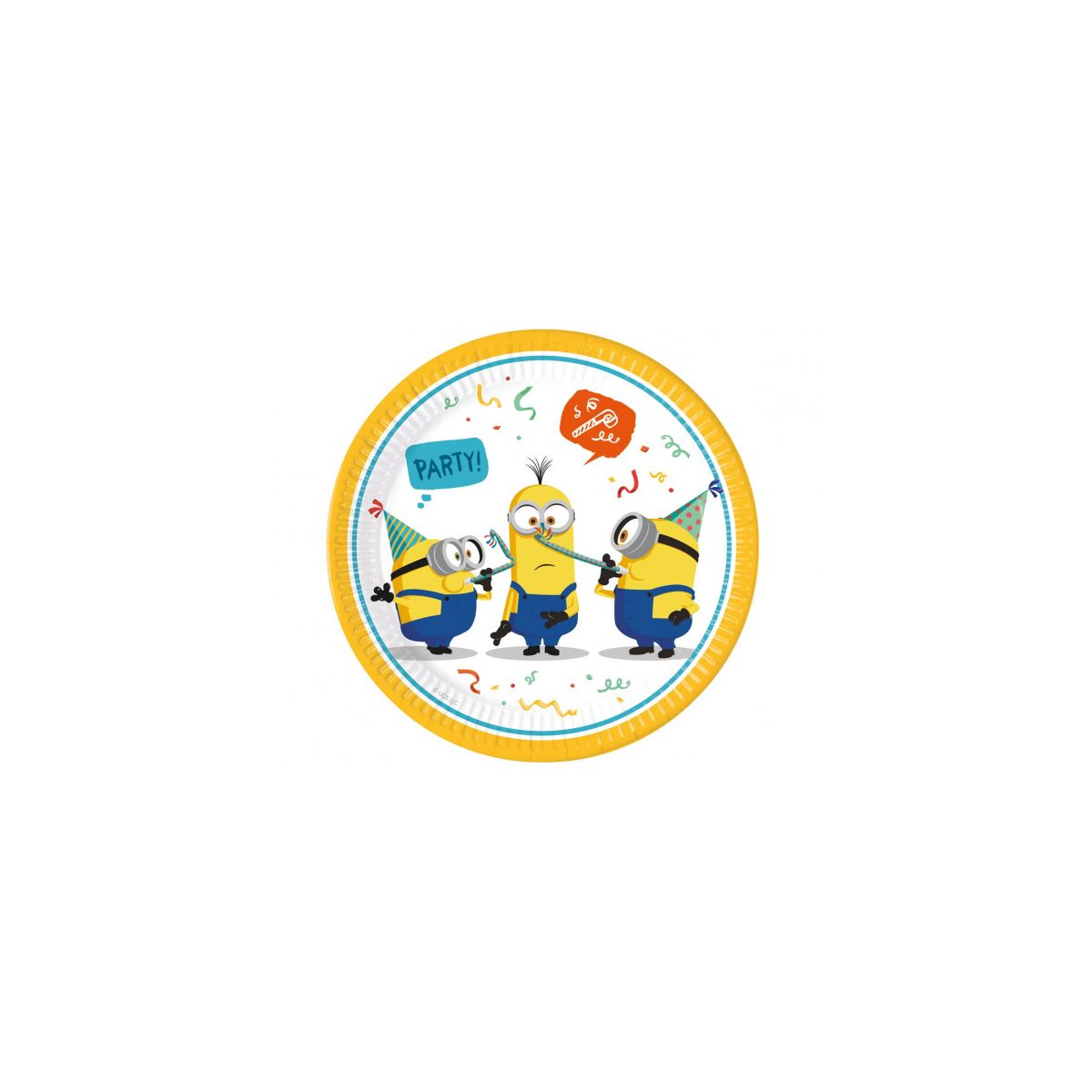 Talerz jednorazowy Minions Rise of Grue (Universal) papier śr. 230mm 8 szt Godan (93457)