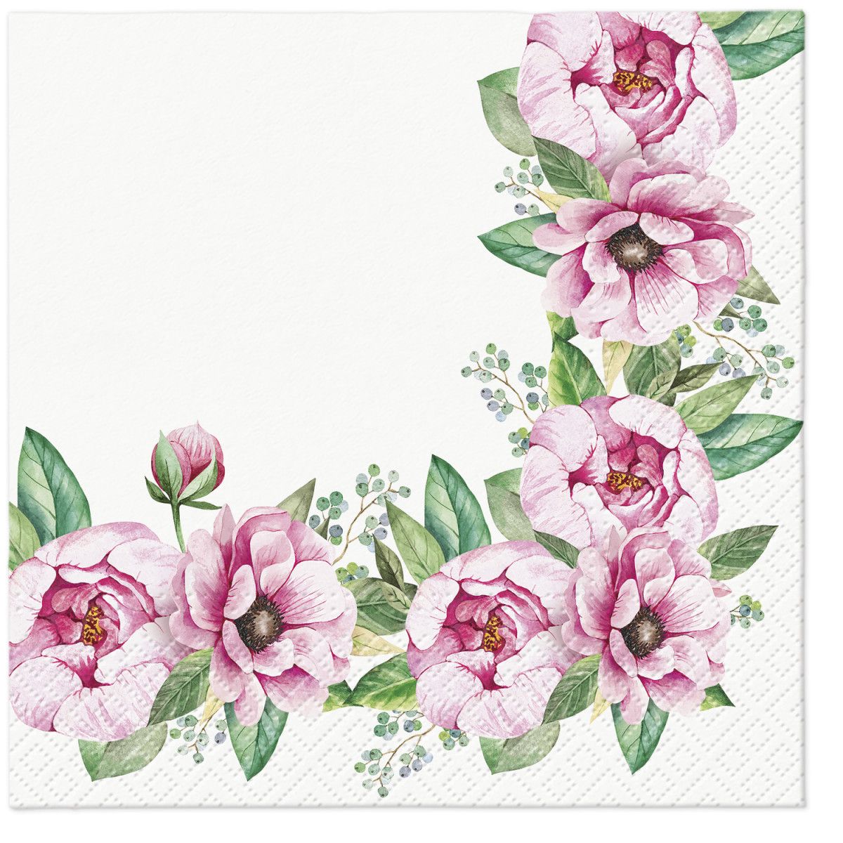 Serwetki Paw Tete Floral Border miks 100% celuloza [mm:] 330x330 (TL120900)