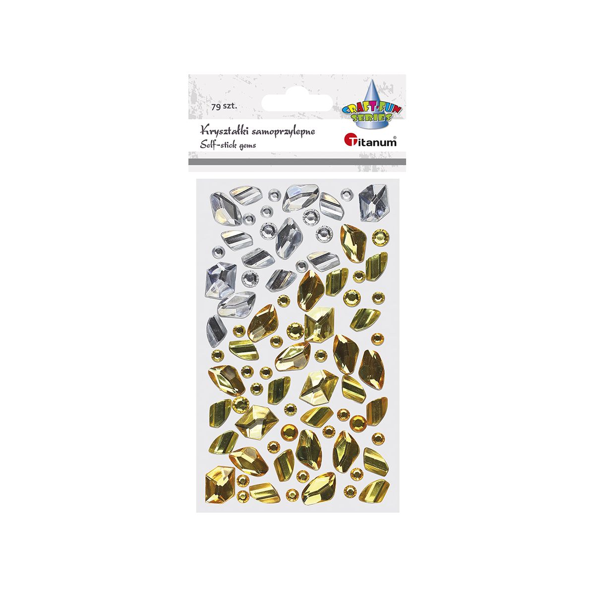 Kryształki Titanum Craft-Fun Series złoty/srebrny (22SQ1269-4)