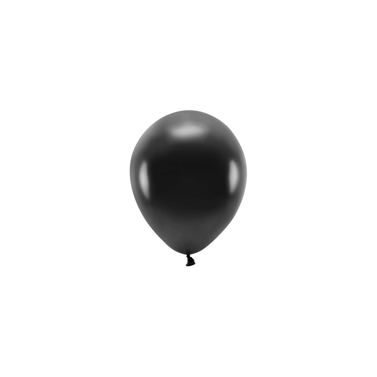 Balon gumowy Partydeco Metalizowane Eco Balloons czarny 260mm (ECO26M-010)