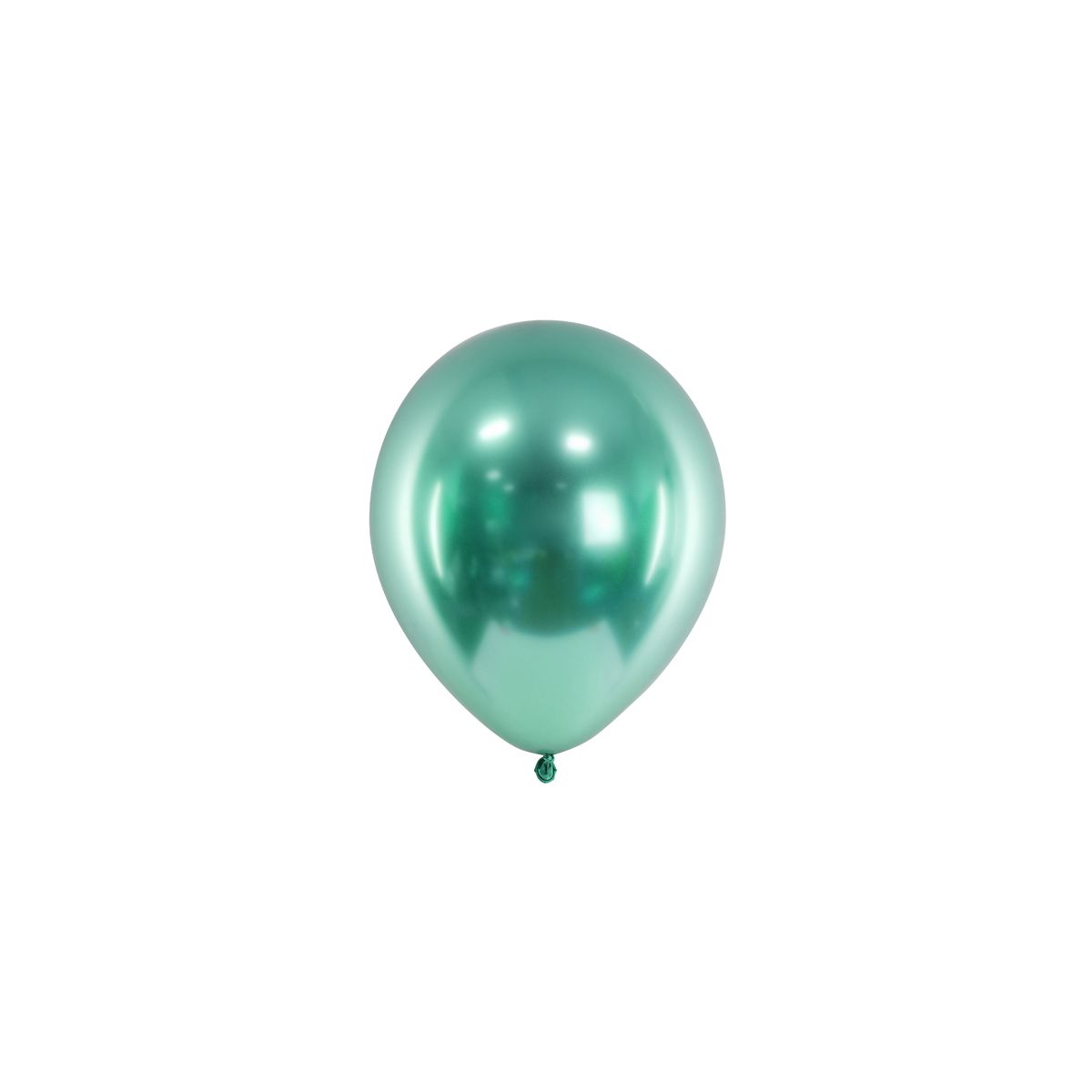 Balon gumowy Partydeco Metalizowane Glossy zielony 300mm (CHB1-012B-50)