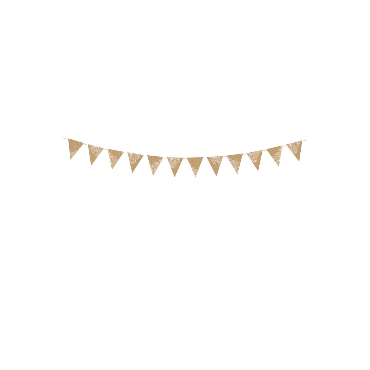 Girlanda Partydeco Flagietki, kraft, 2,1 m (FLG17)