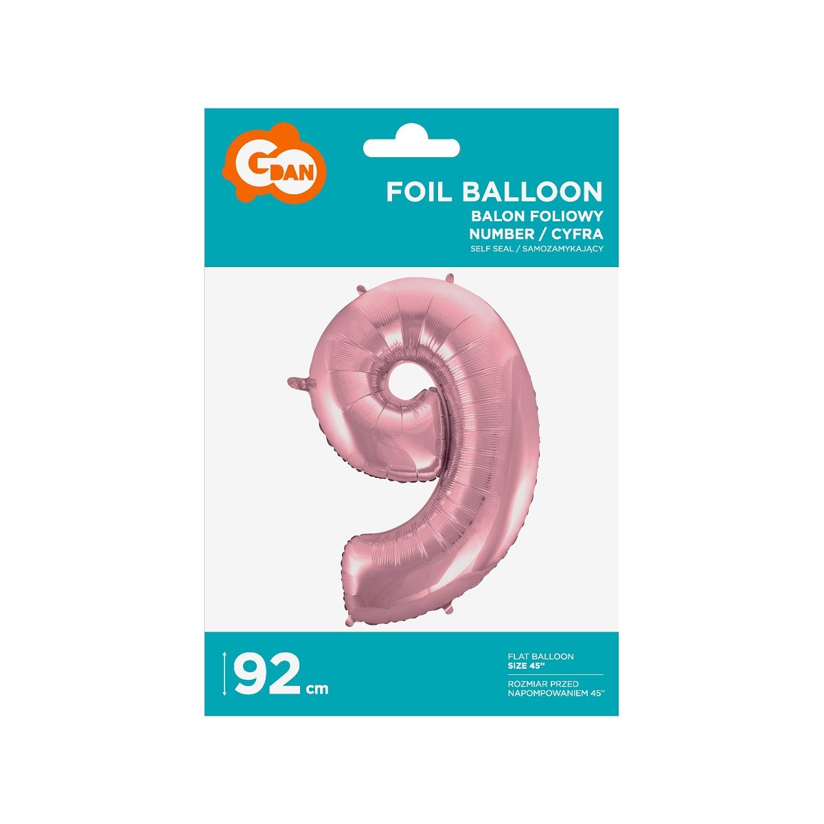 Balon foliowy Godan cyfra 9 45cal (bc-HRO9)