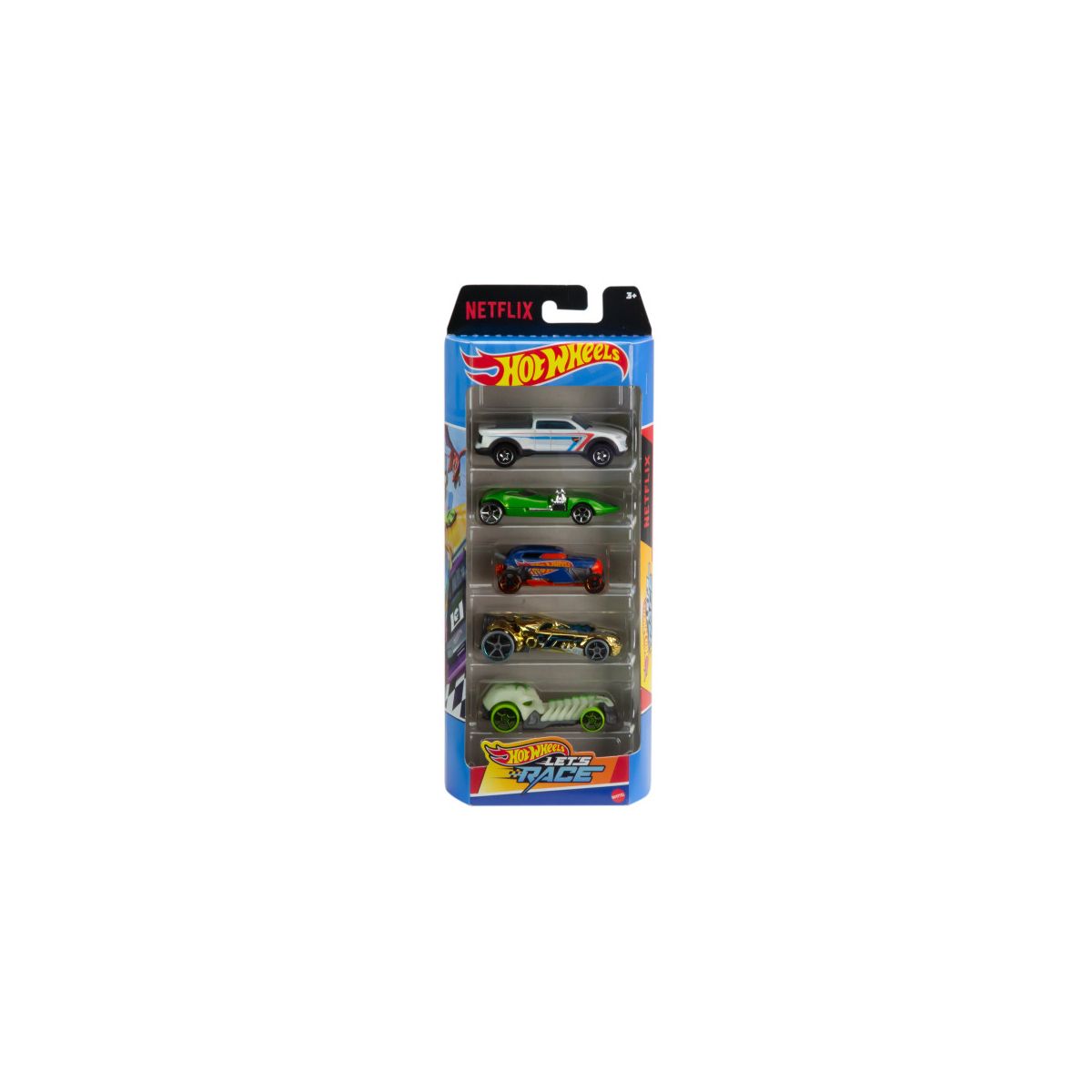 Samochód metalowy 5-pak na start Hot Wheels (HXM17)