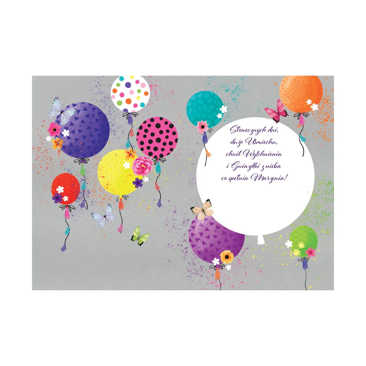 Kartka składana JASKRAWE BALONY A5 Henry (5907465663052)