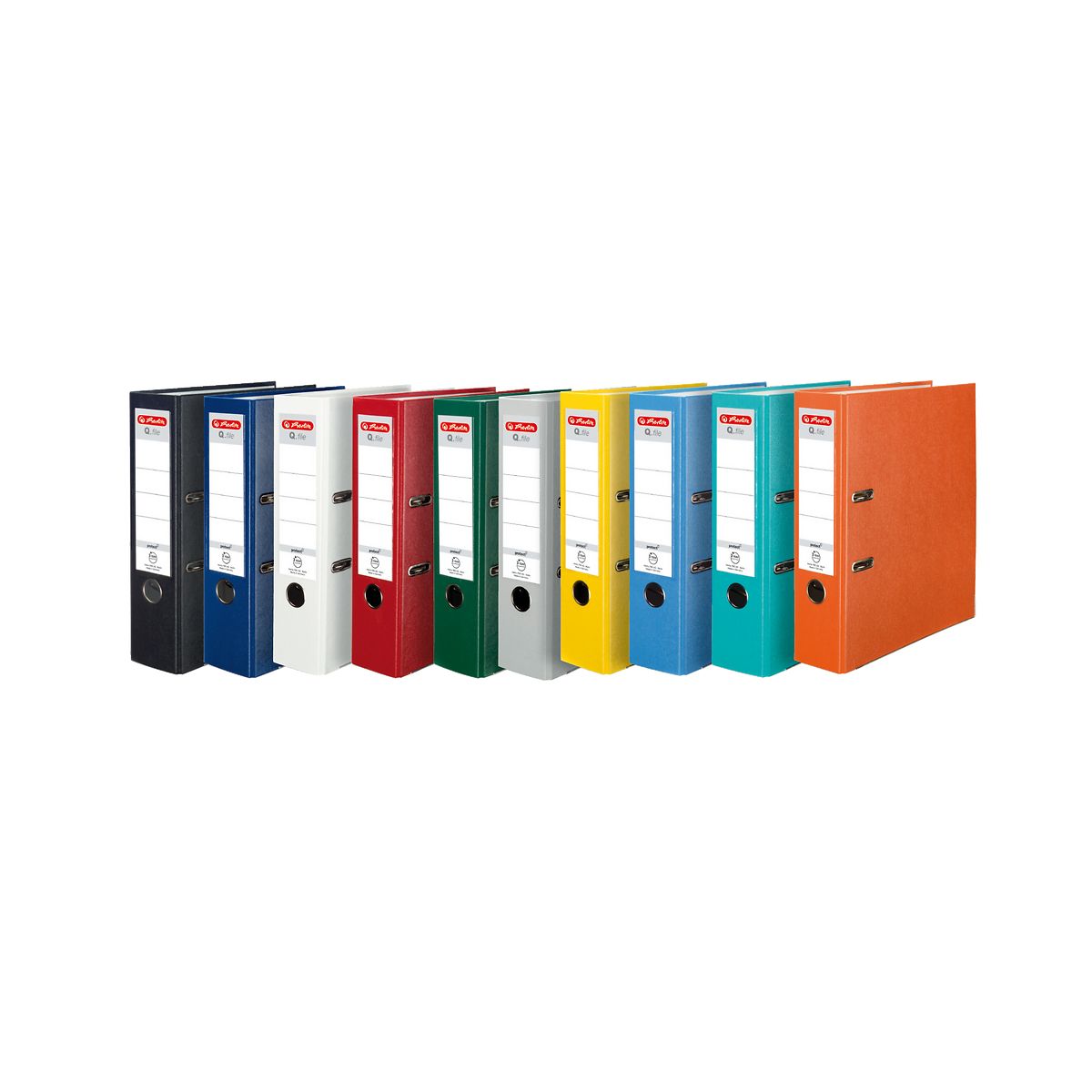 Segregator dźwigniowy Herlitz Q. file Standard 0011167442 A4 80mm żółty (300003087)