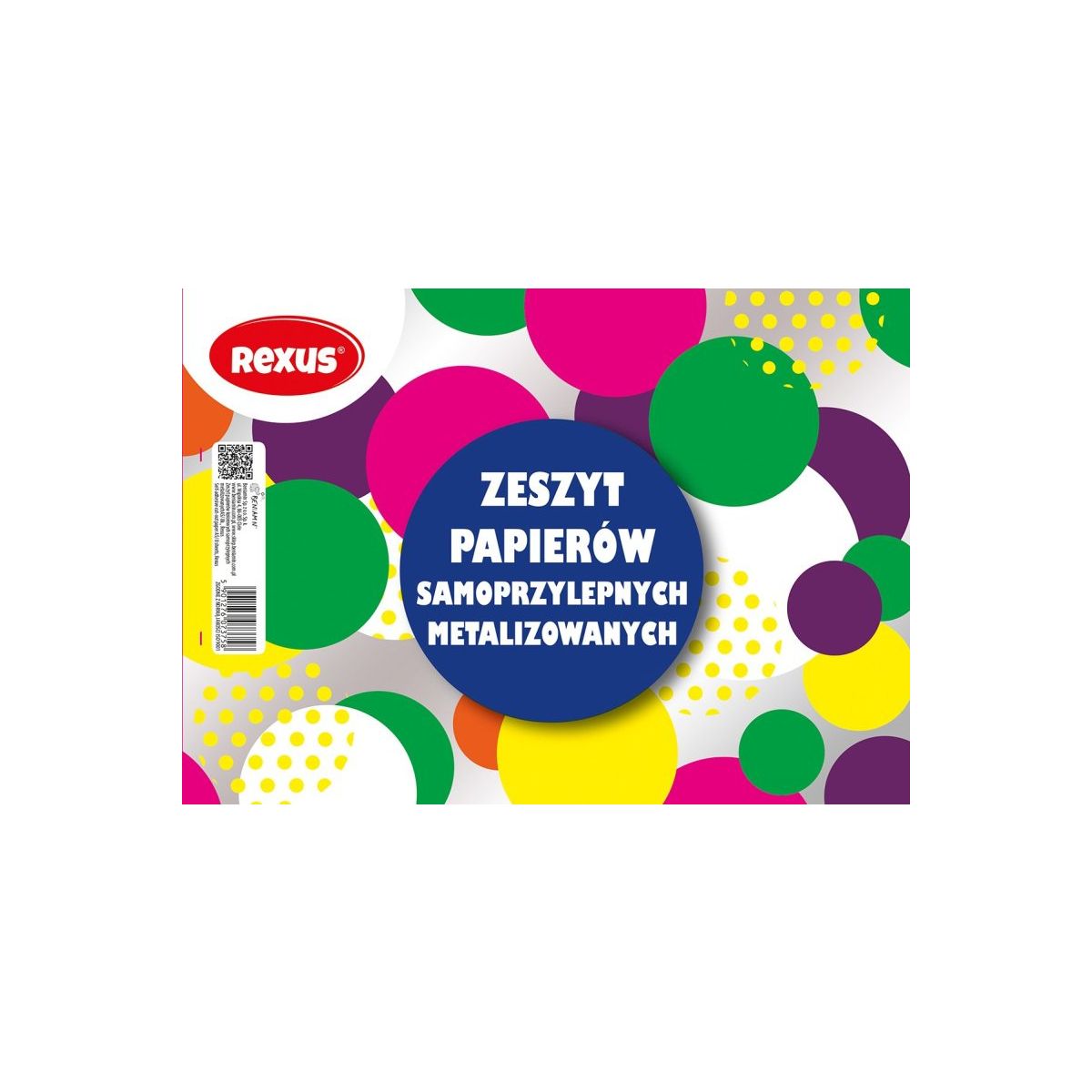 Zeszyt papierów kolorowych Rexus A5 80g 8k [mm:] 202x144 (607375)