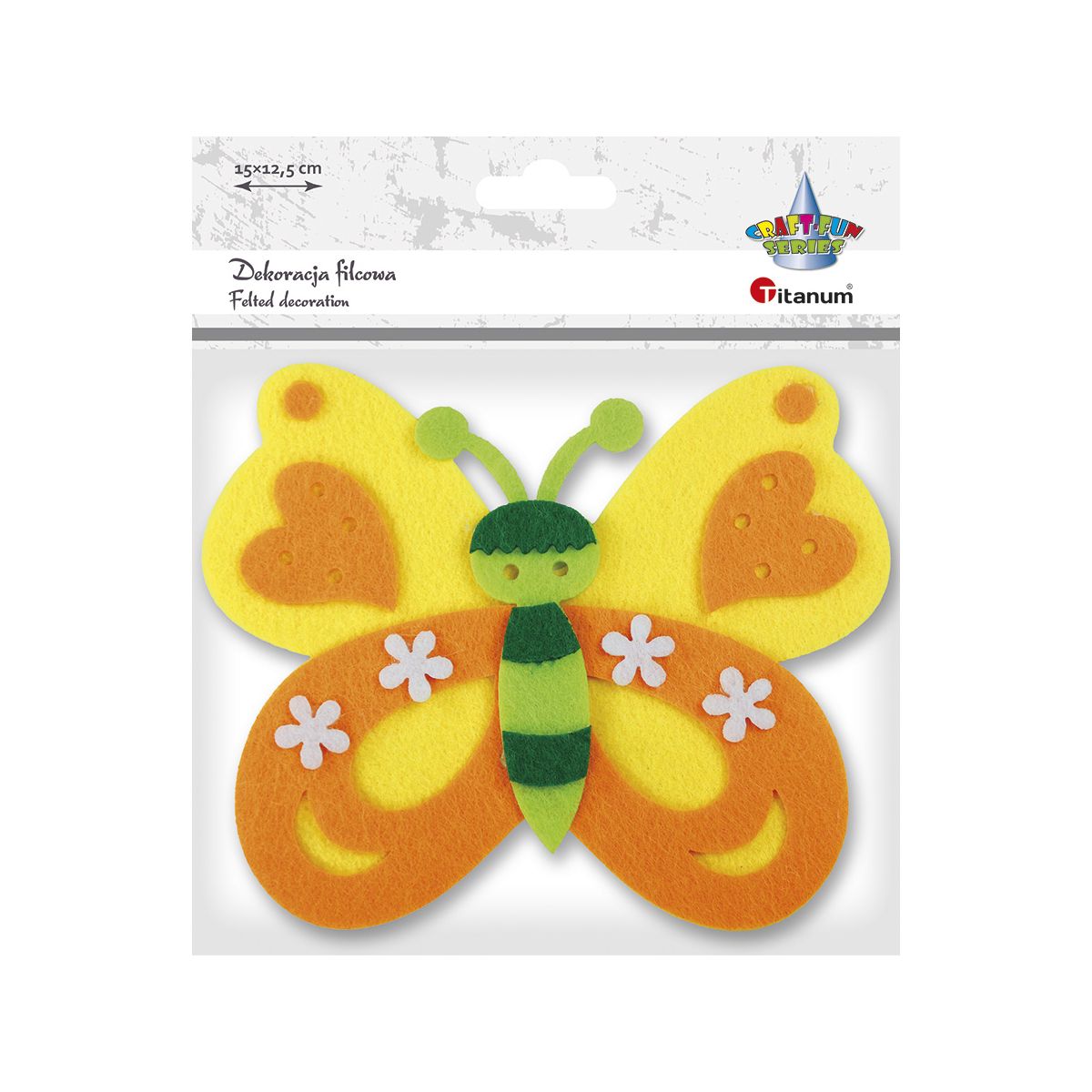 Ozdoba filcowa Titanum Craft-Fun Series motyl (20CR0312-3)