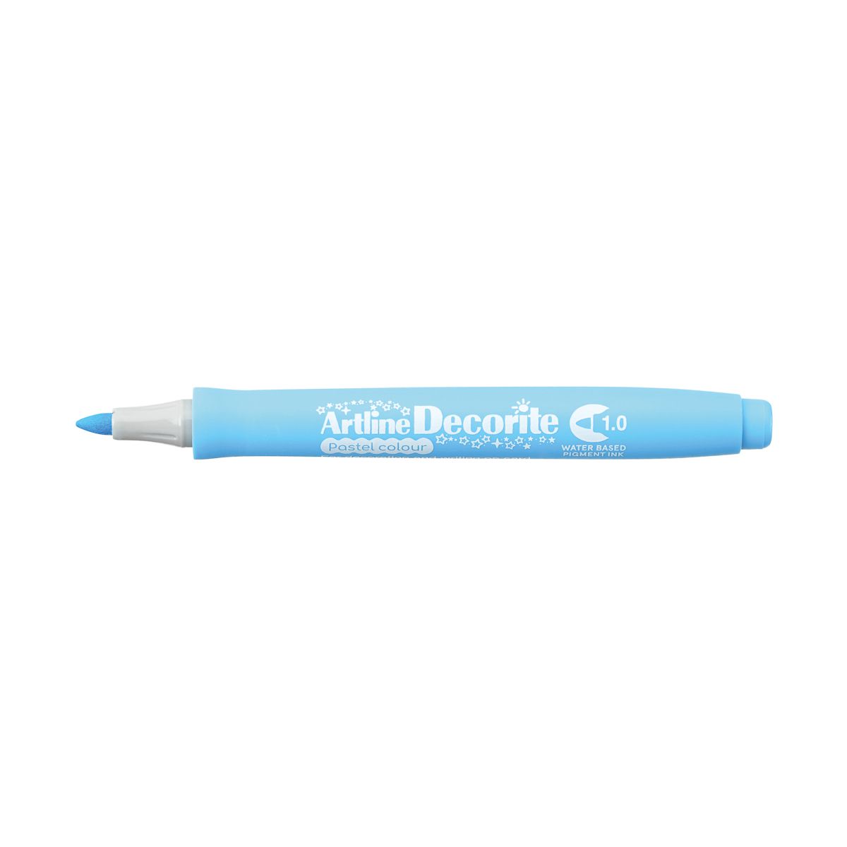 Marker permanentny Artline pastelowy decorite, niebieski 1,0mm pędzelek końcówka (AR-033 1 4)