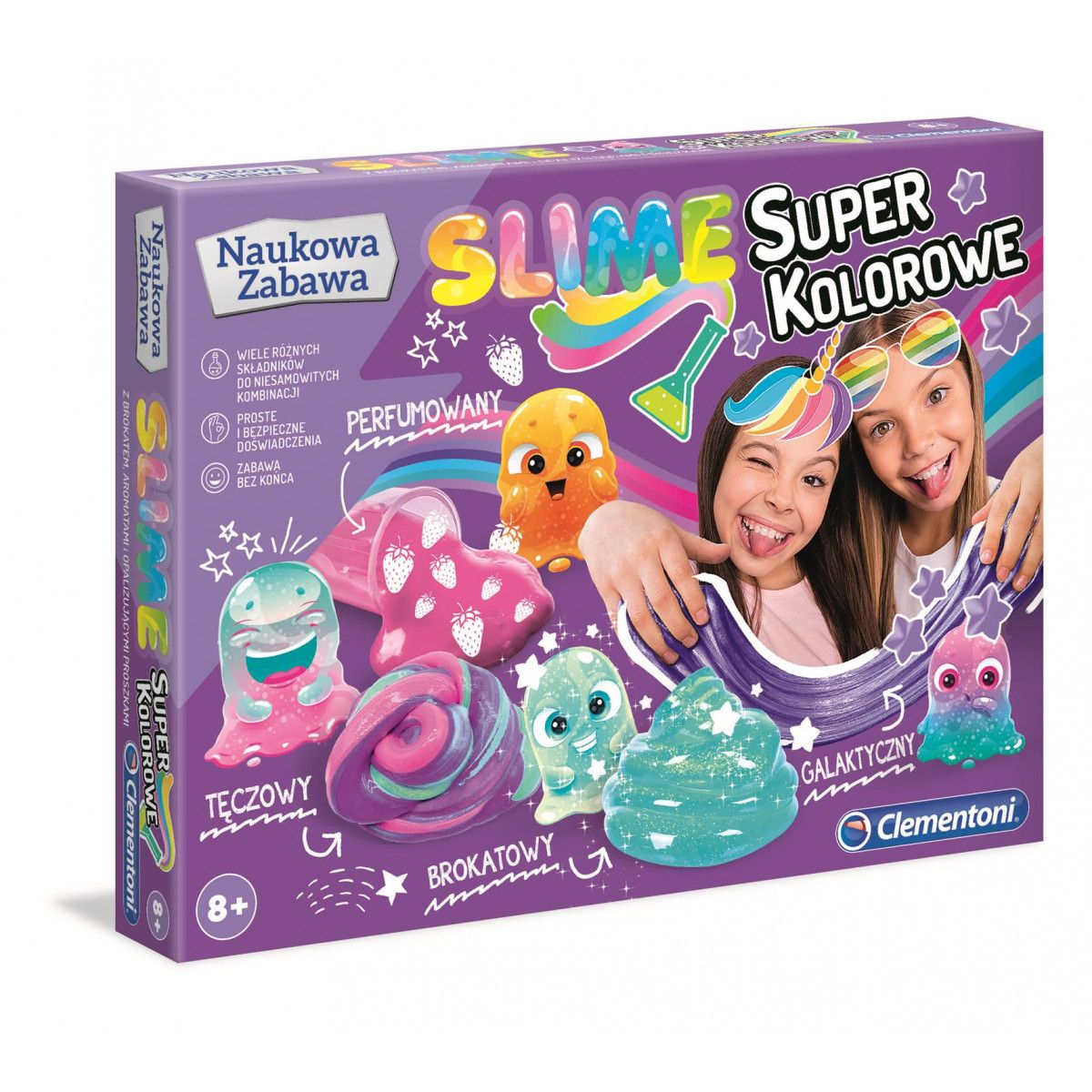 Zestaw kreatywny dla dzieci Super kolorowe Slime Clementoni