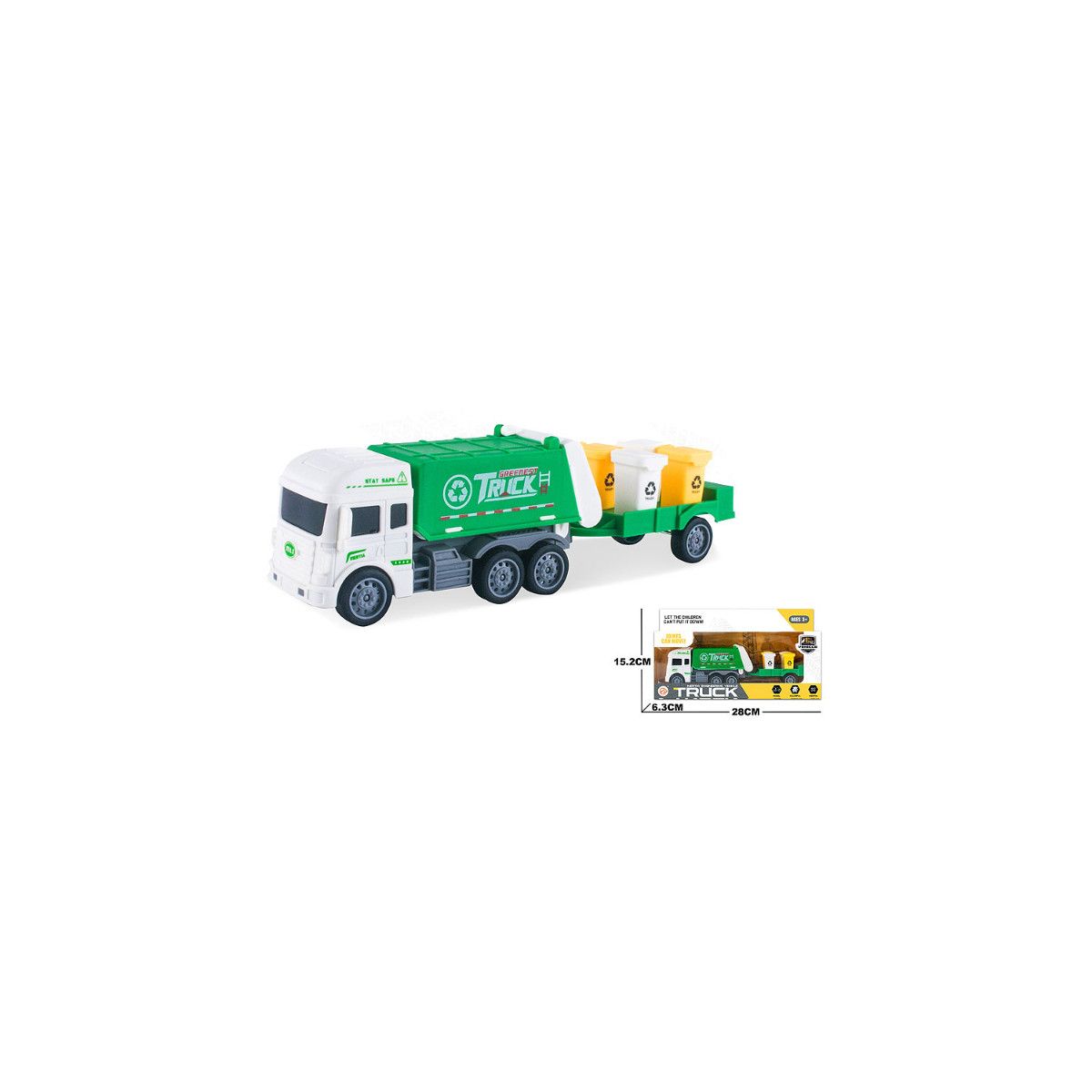 Śmieciarka z przyczepą Bigtoys (BA6547)