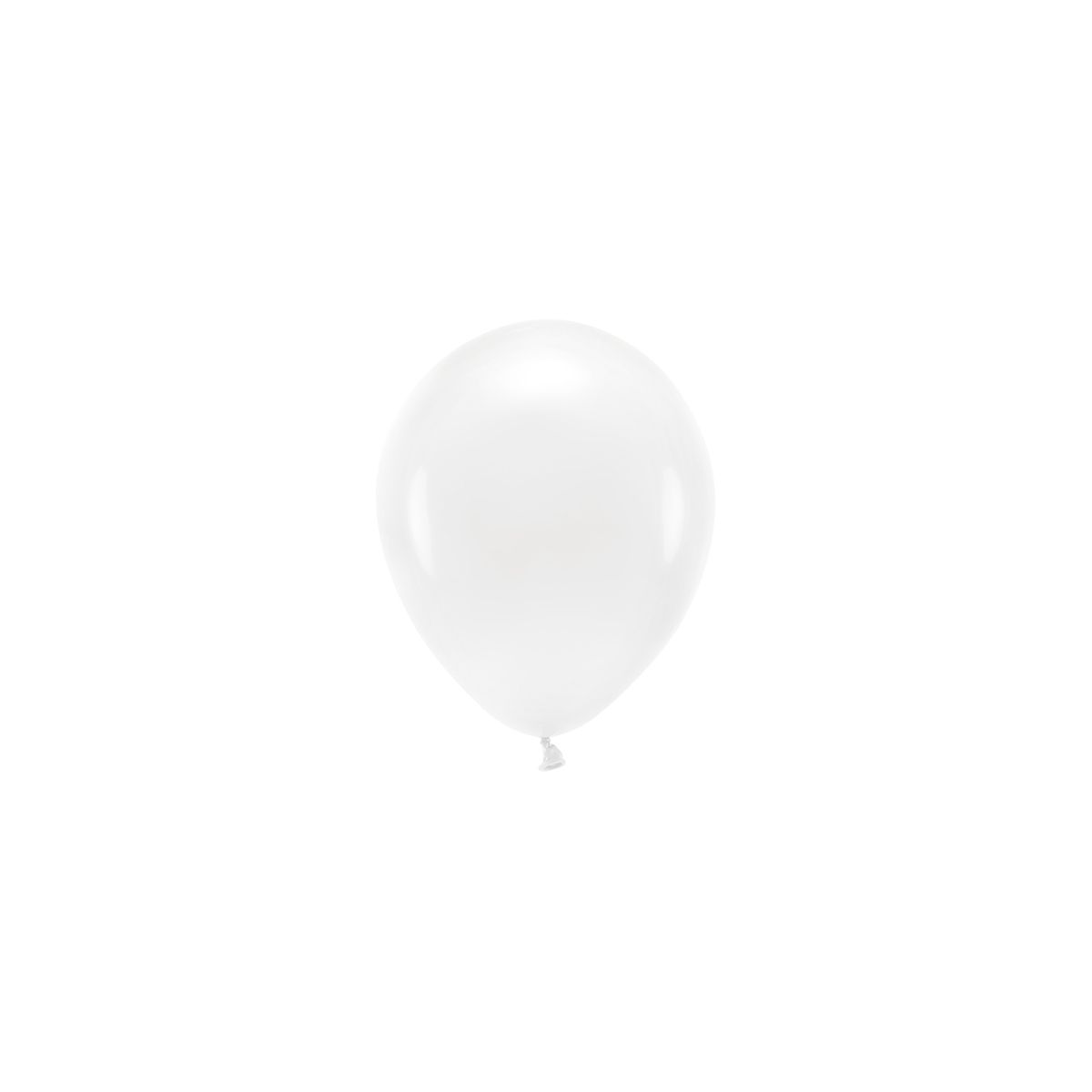 Balon gumowy Partydeco Pastel Eco Balloons biały 260mm (ECO26P-008)