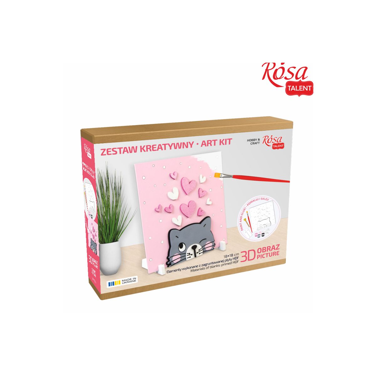 Zestaw plastyczny Rosa Kotek 3d
