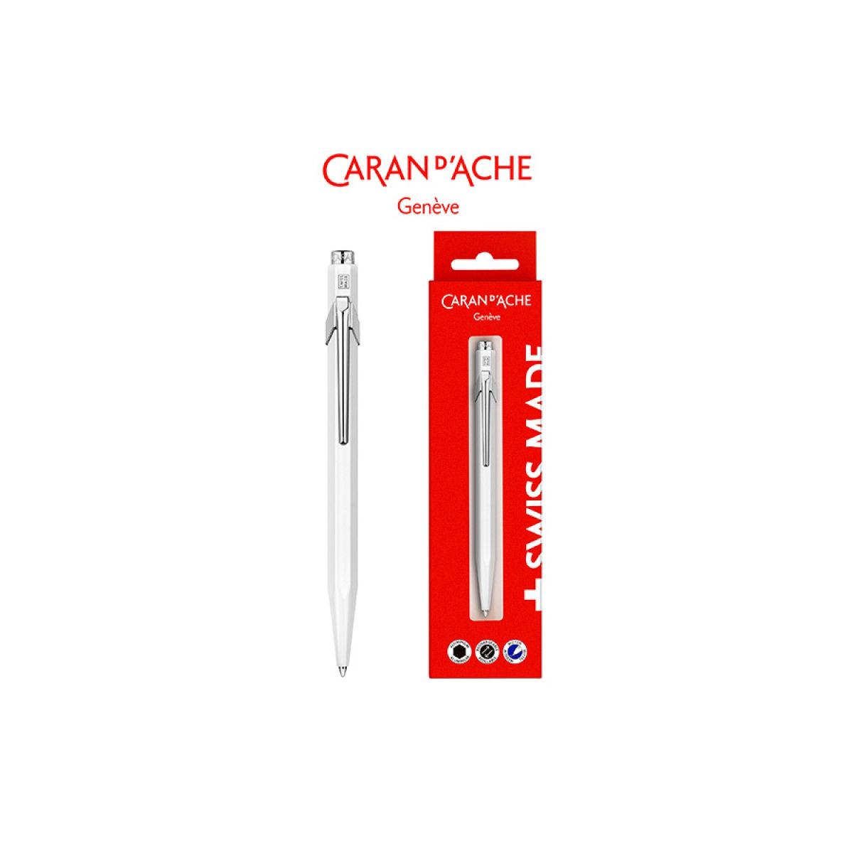 Długopis Caran D Ache 849 biały gift box (CD849-611)