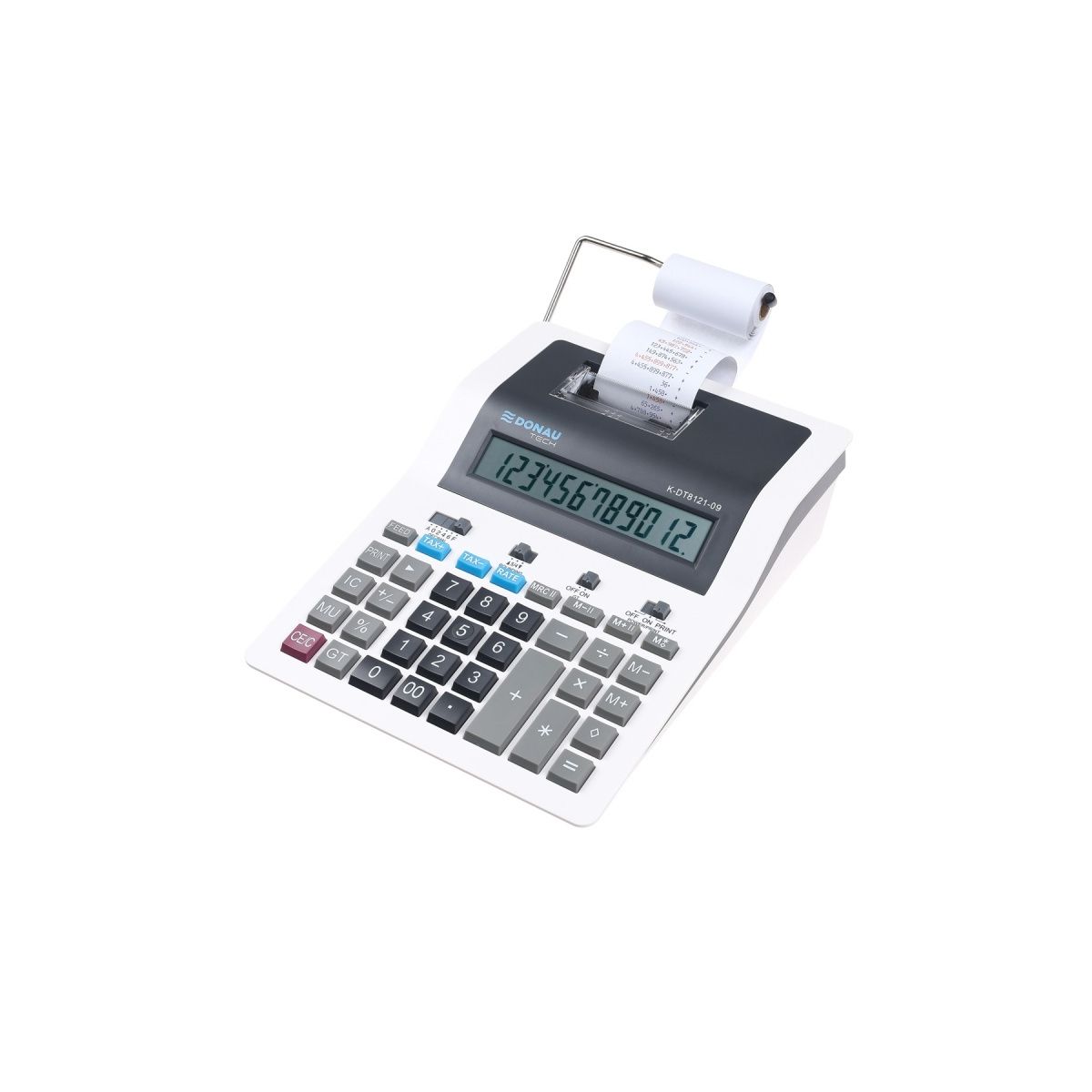 Kalkulator na biurko Donau Tech drukujący (K-DT8121-09)