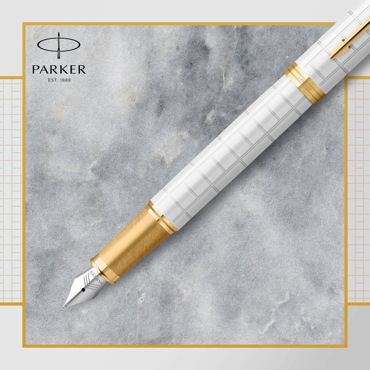 Ekskluzywne pióro tłoczkowe Parker PEARL (2143649)