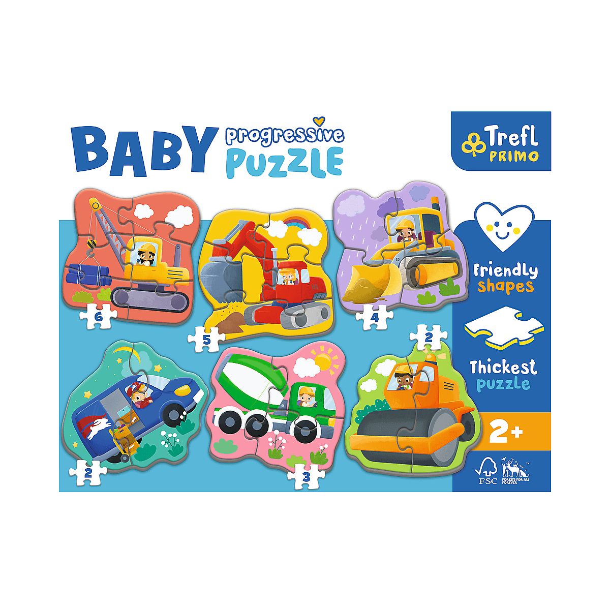 Puzzle Trefl Amscar Films Bing baby Pojazdy (44004)