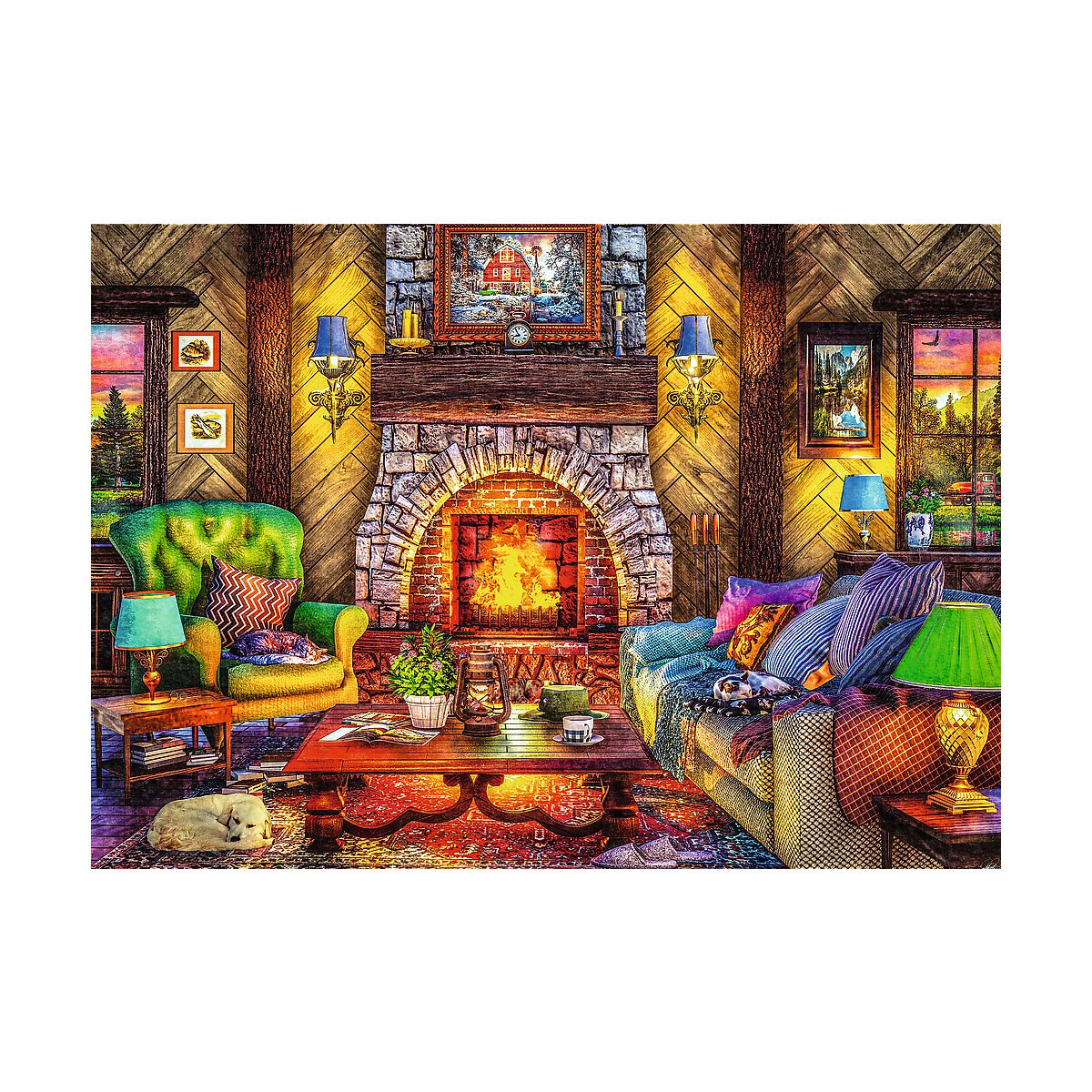 Puzzle Wycieczka w góry 2x500 el. Trefl (37534)