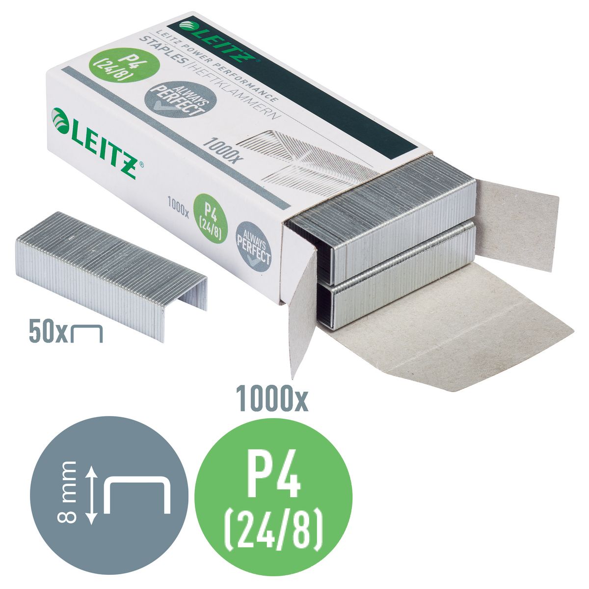Zszywki 24/8 1000 szt Leitz (55710000)