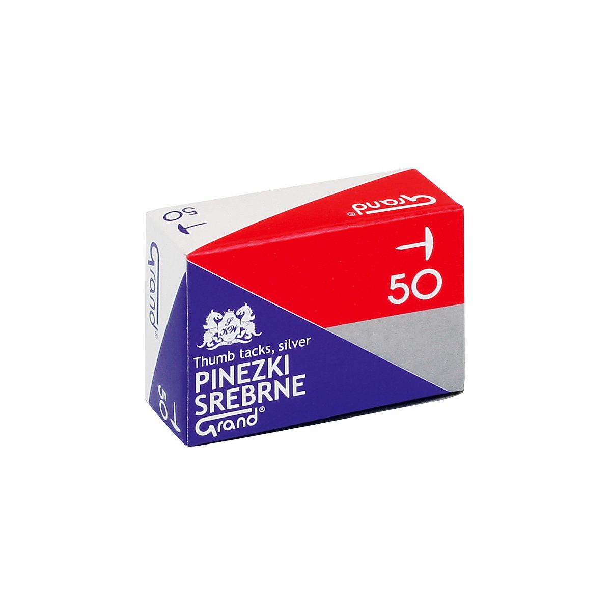 Pinezki Grand S50 kolor: srebrny 50 szt (110-1378)