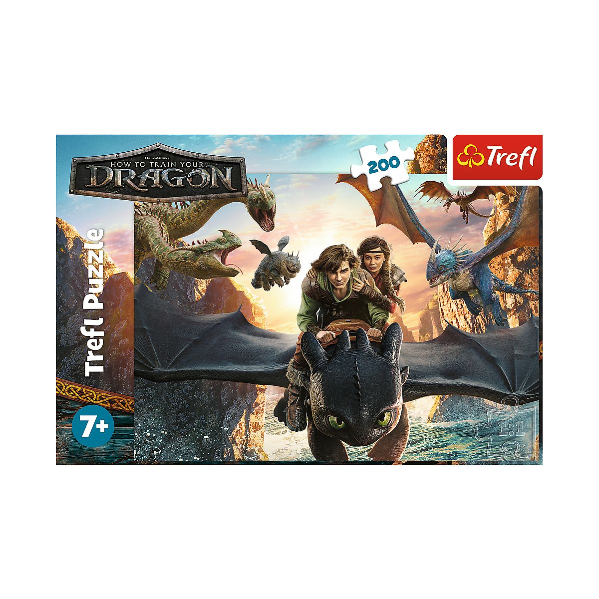Puzzle Szczerbatek i przyjaciele 200 el. Trefl (13348)