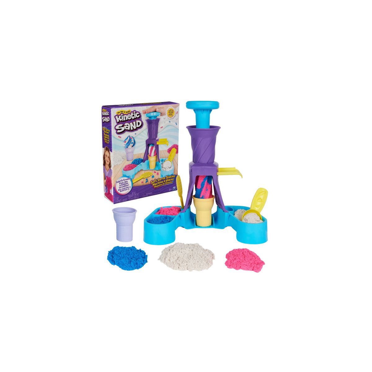 Piasek kinetyczny Spin Master Kinetic Sand Wytwórnia lodów (6068385)