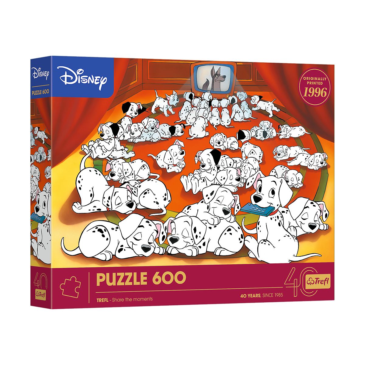 Puzzle 101 Dalmatyńczyków 40-lecie Trefl 600 el. Trefl (37604)
