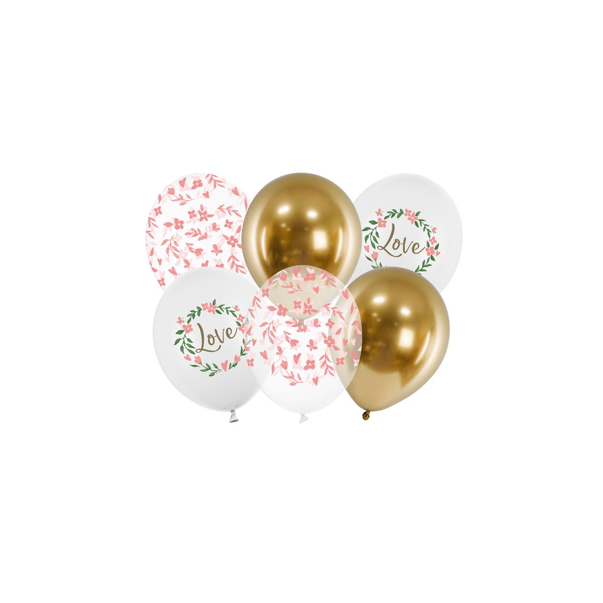 Balon gumowy Partydeco Love, mix mix 300mm (SB14P-321-000-6)