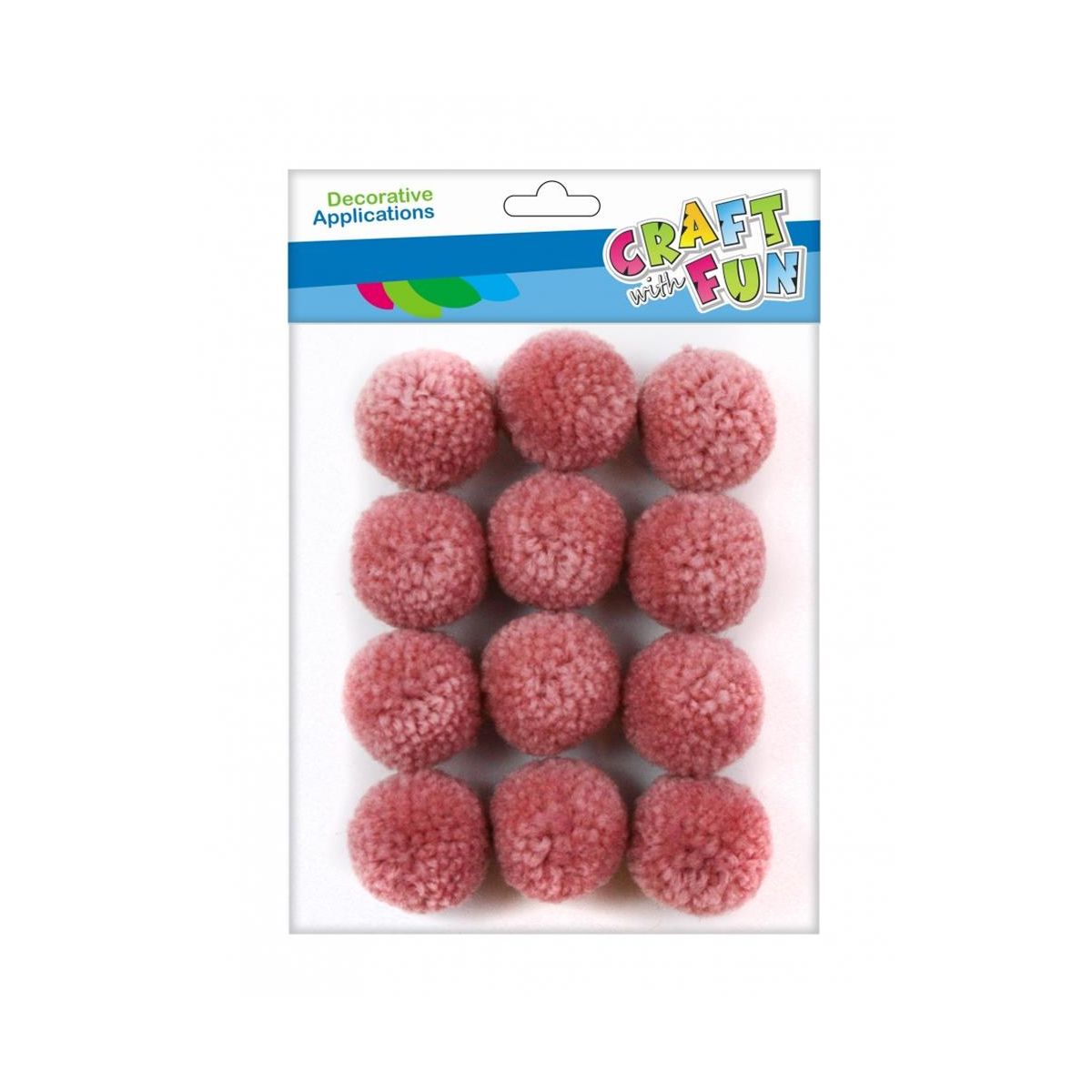 Pompony mix 12 szt Craft with Fun (463934)