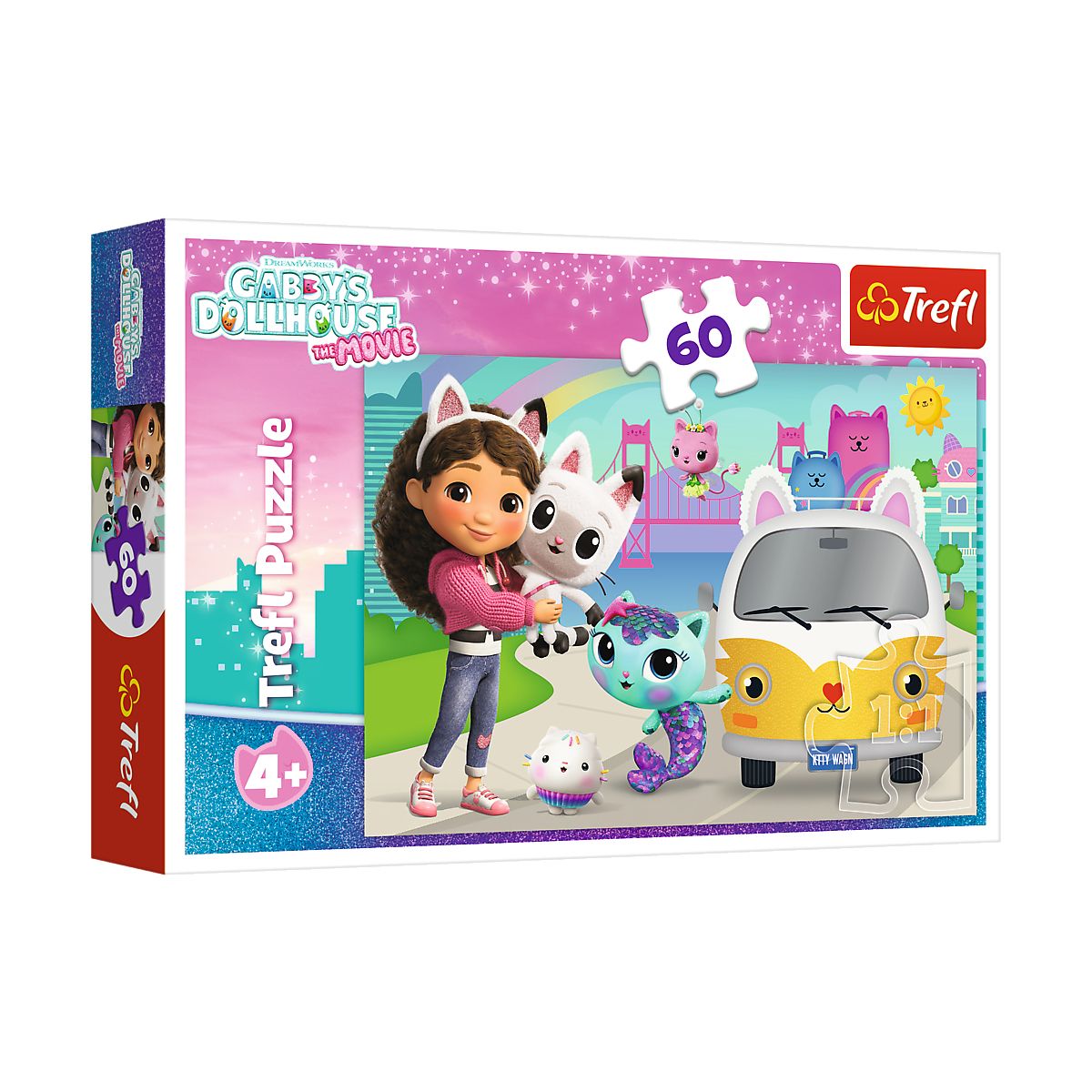 Puzzle Gabby Gabby i kocie przygody 60 el. Trefl (17415)