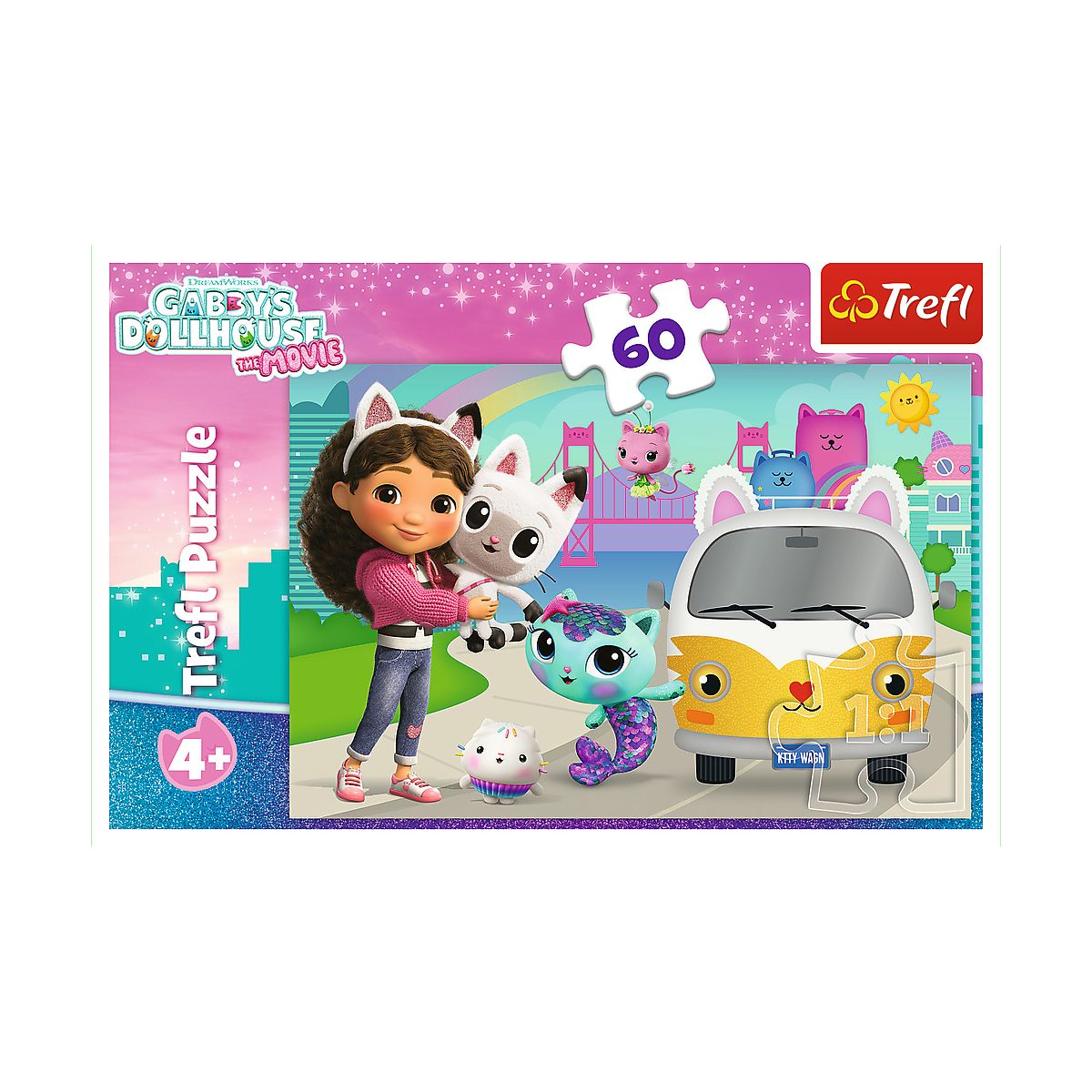 Puzzle Gabby Gabby i kocie przygody 60 el. Trefl (17415)